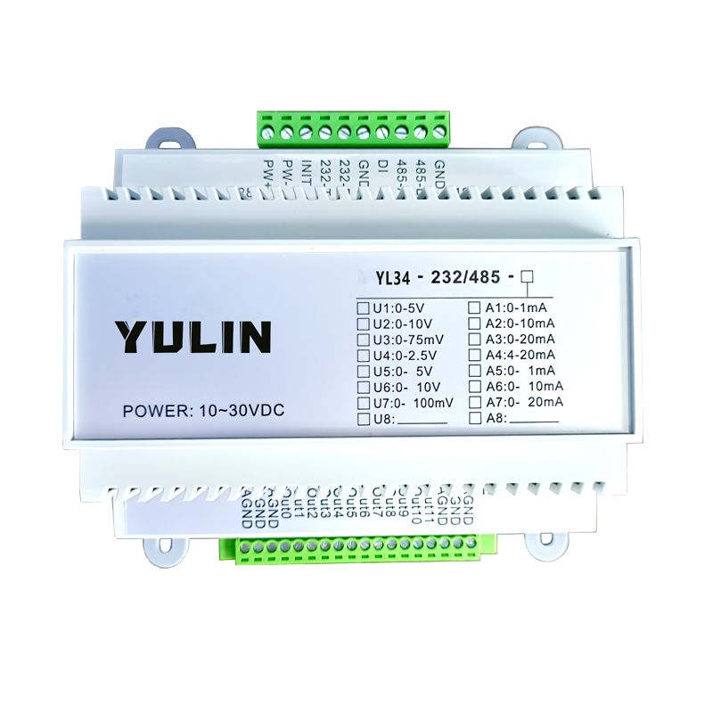 RS232/RS485转12路模拟信号隔离D/A转换器YL34